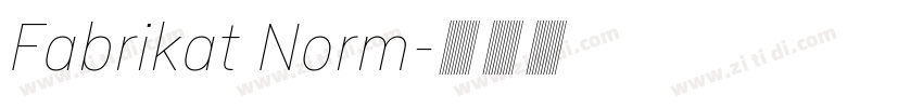 Fabrikat Norm字体转换